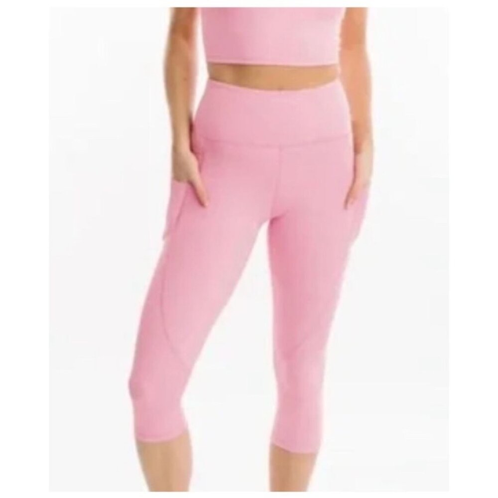 ZYIA Active Light‎ Pink Hi-Rise Pink Yoga Gym Leggings Size 6-8